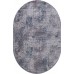 Турецкий ковер Satine 106 Серый-голубой овал